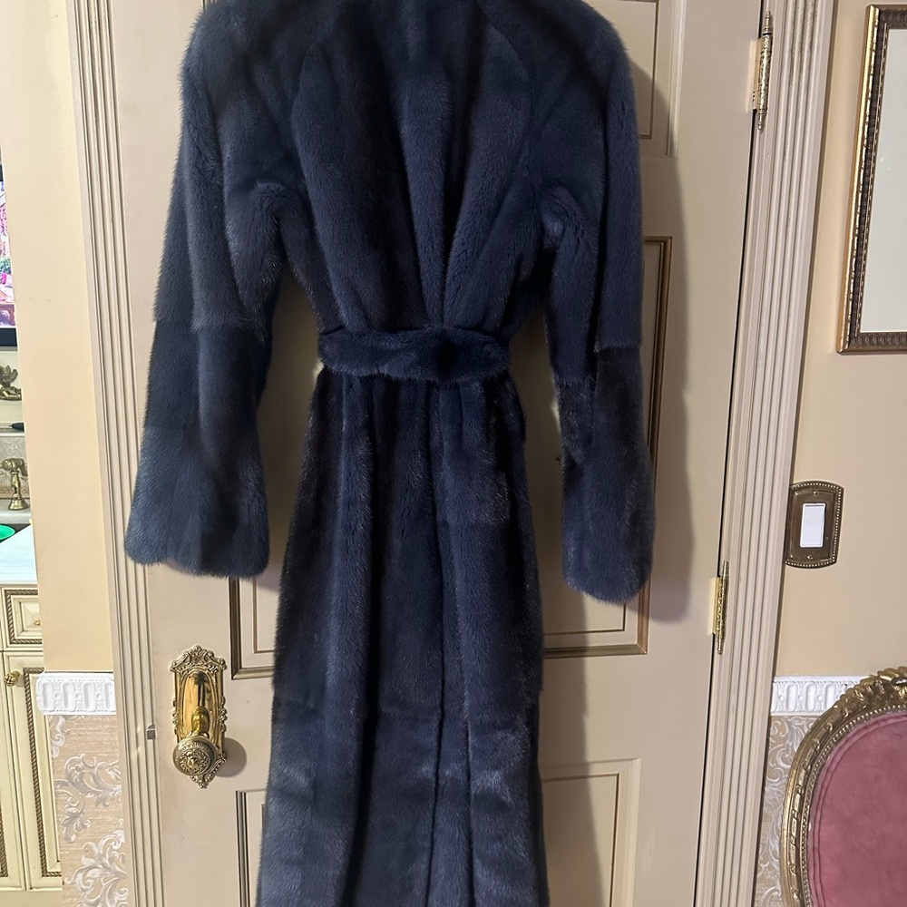 Mink coat navy XL